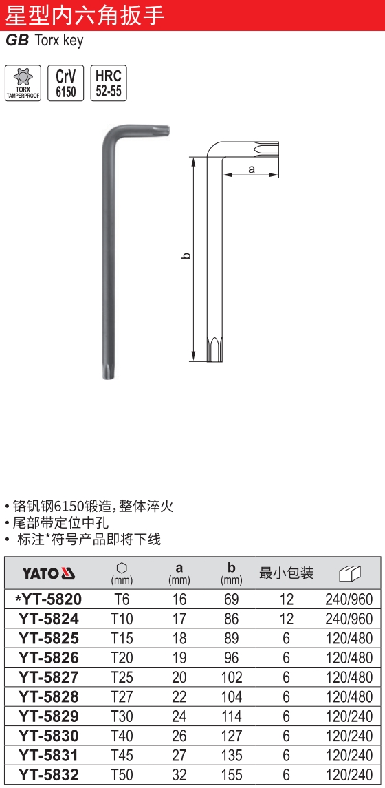 星型内六角扳手