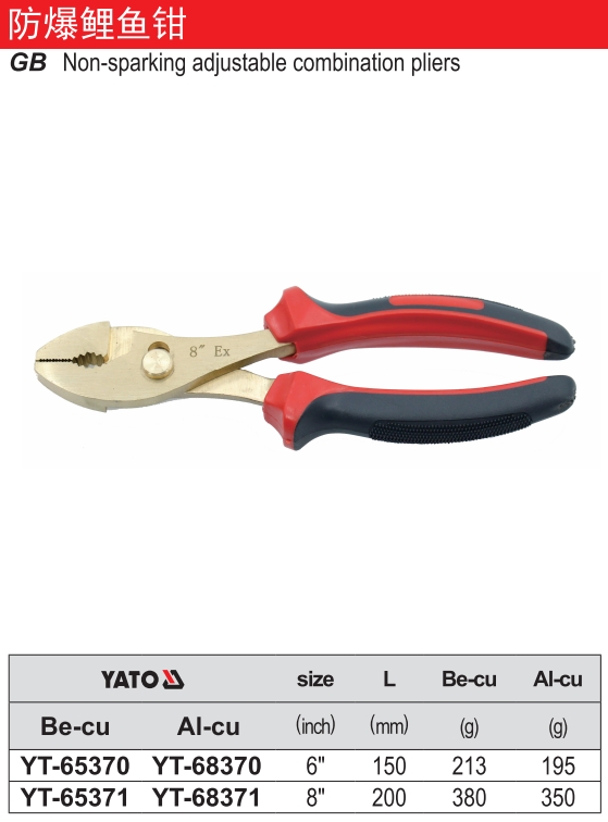 防爆鲤鱼钳-铍铜