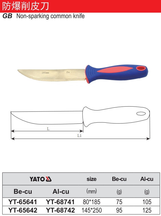 防爆削皮刀-铝铜