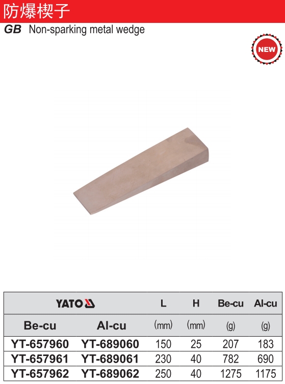 防爆楔子-铍铜