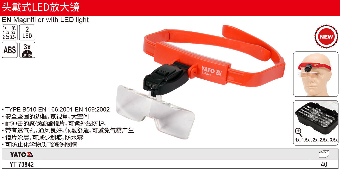 头戴式LED放大镜