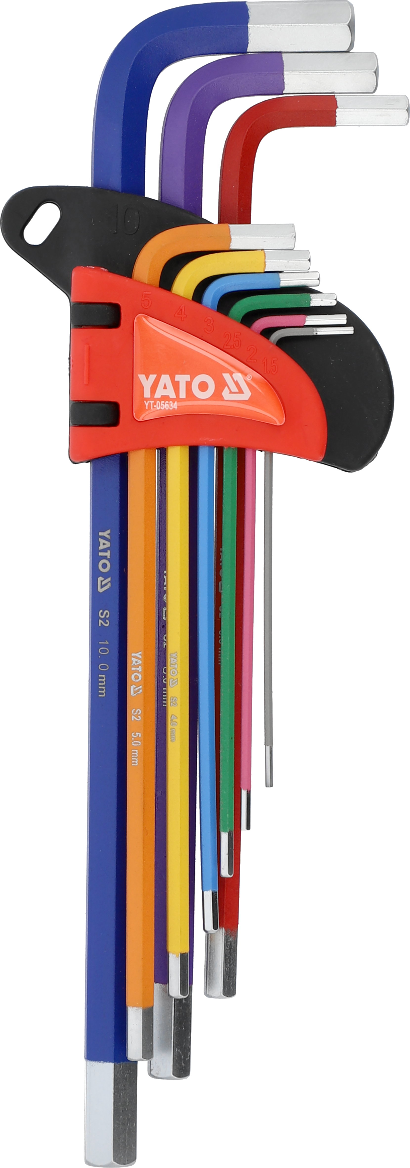 彩虹系列特长平头内六角扳手组套