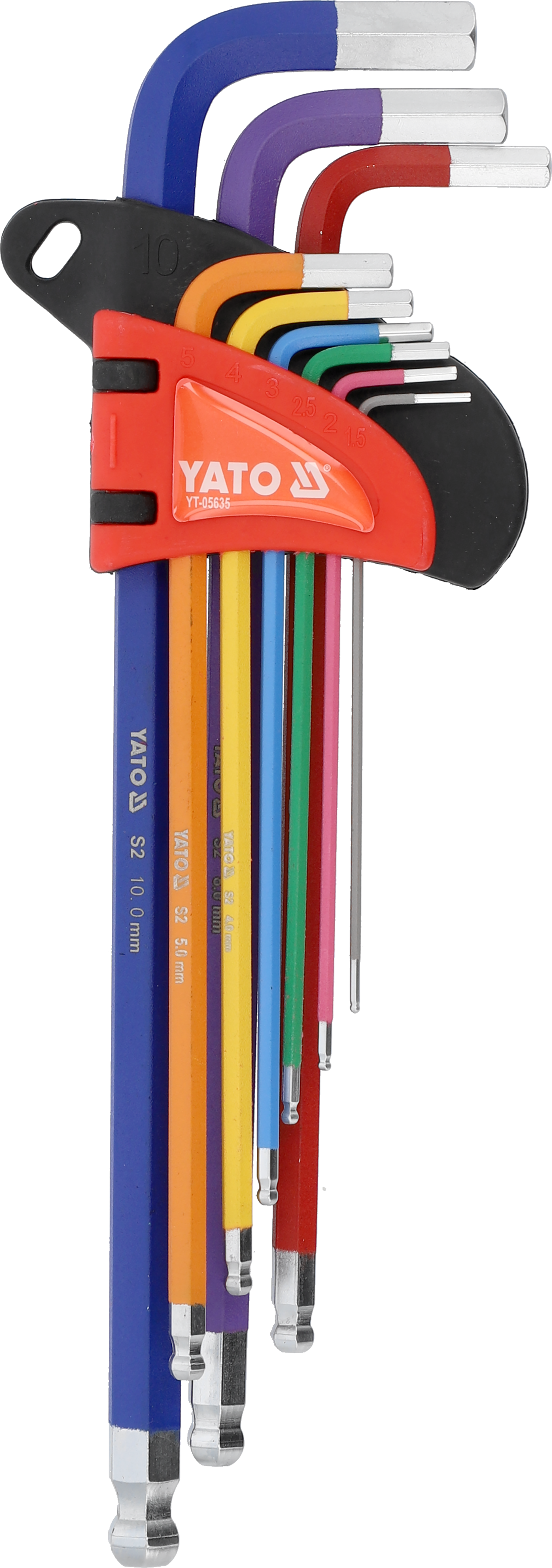 彩虹系列特长球头内六角扳手组套