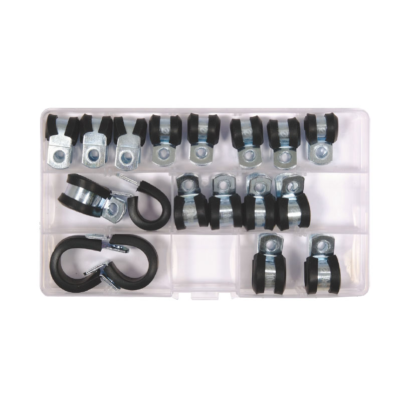 18件套带橡胶保护套单耳R型卡箍套装