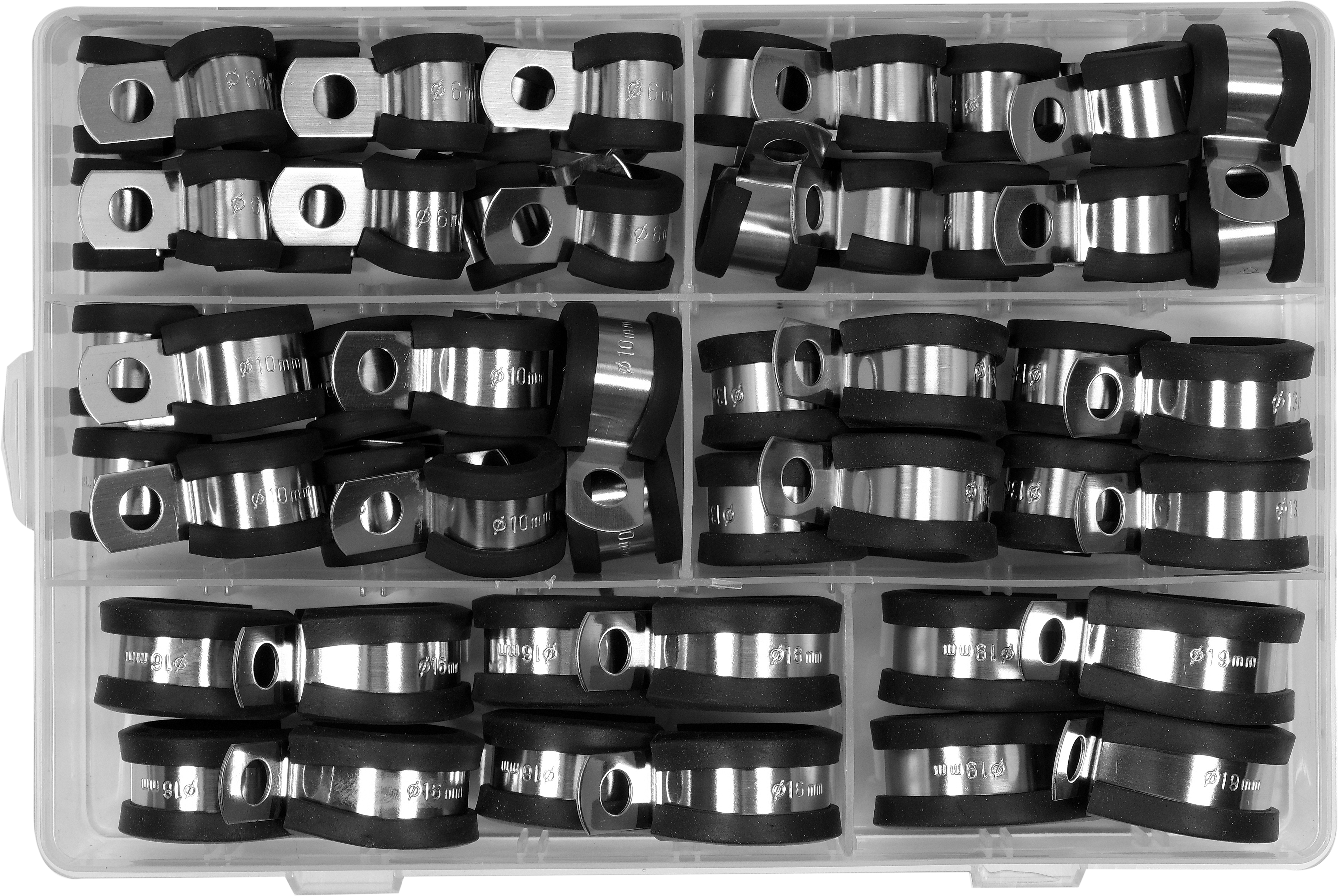 52件套单耳R型不锈钢卡箍套装