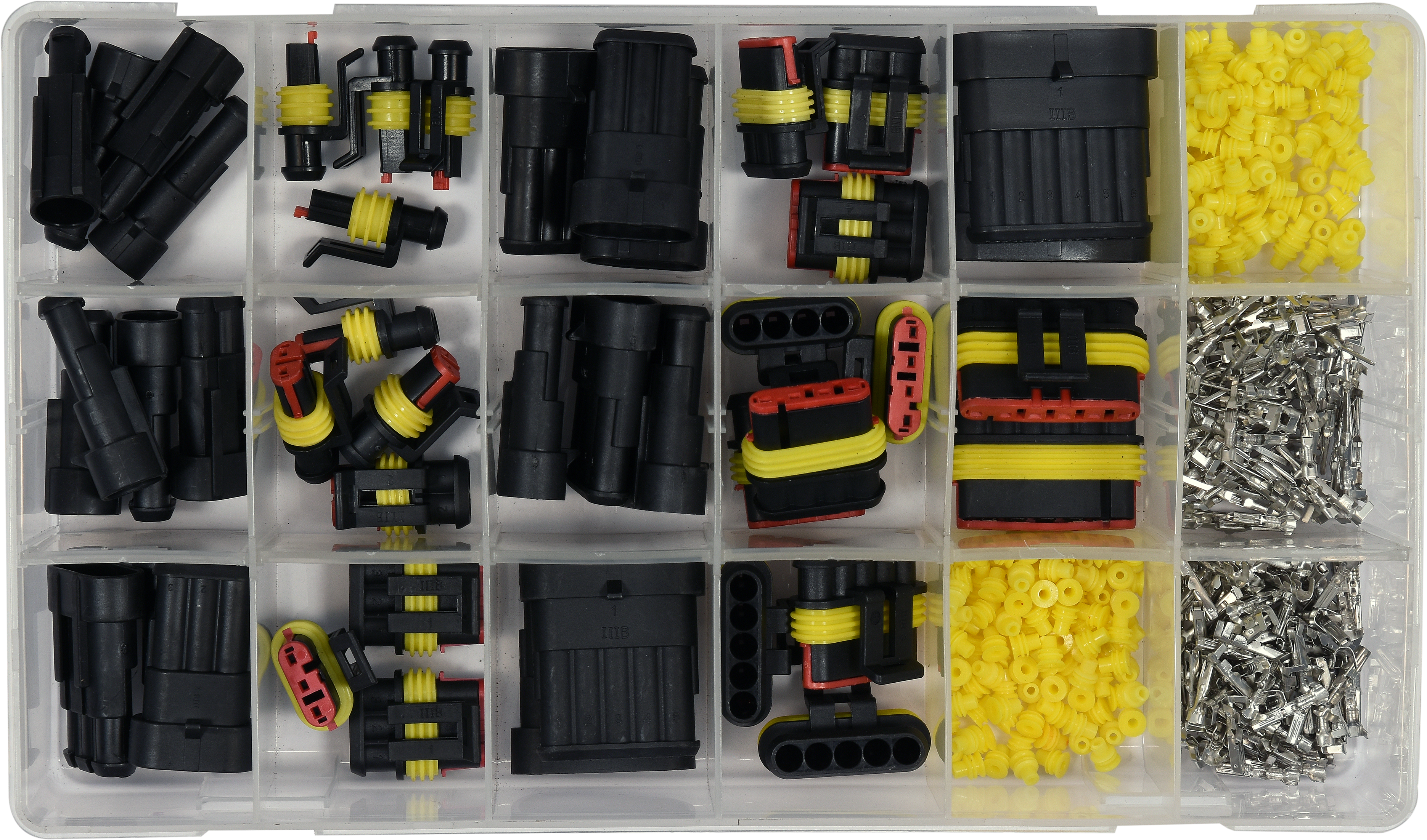 424件套汽车防水低压线束快速接头组套