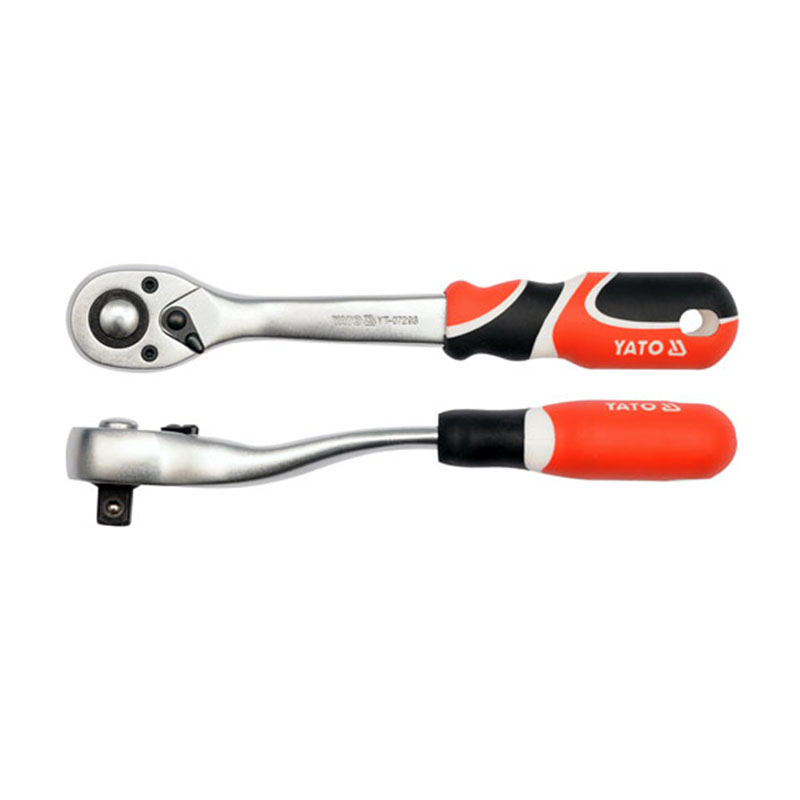 三色柄快速脱落棘轮扳手