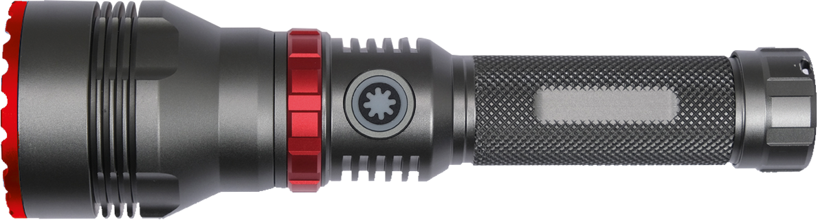 锂电大功率强光可调焦手电筒