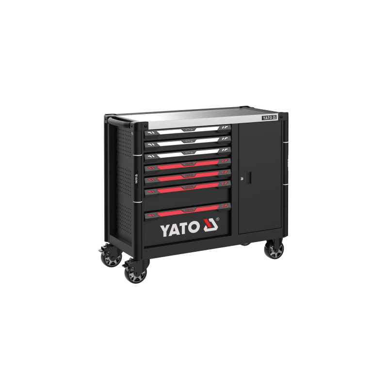 高档7抽屉边柜工具车