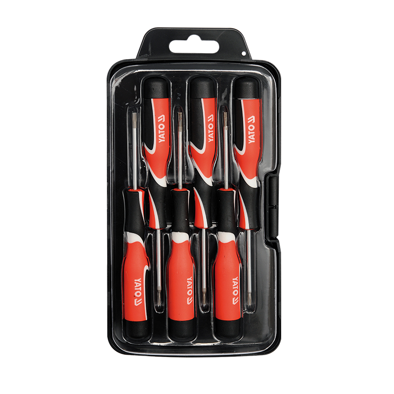 三色柄星型钟表螺丝批组套