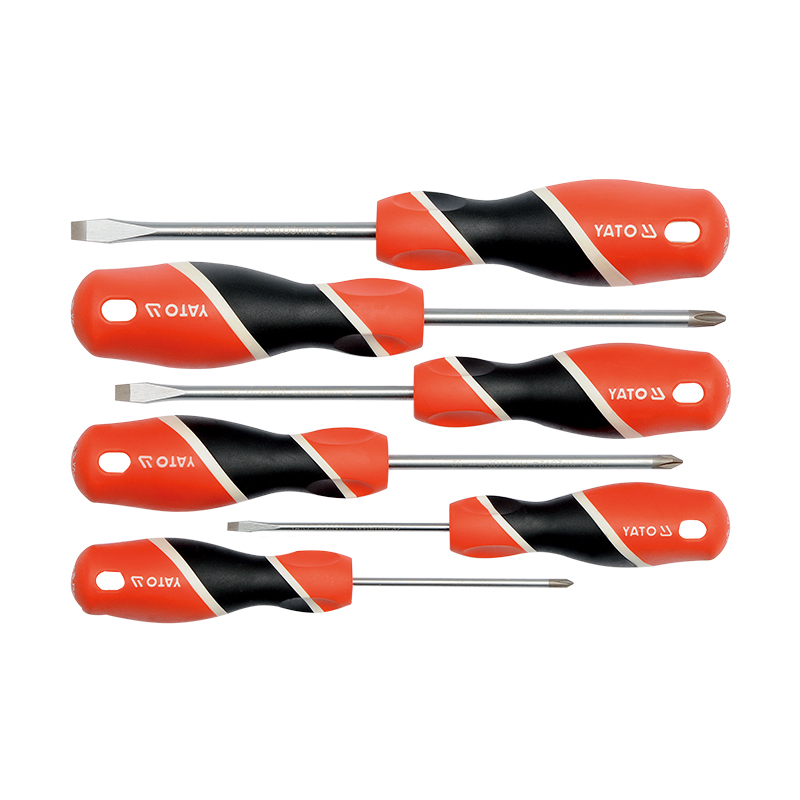 三色柄螺丝批组套