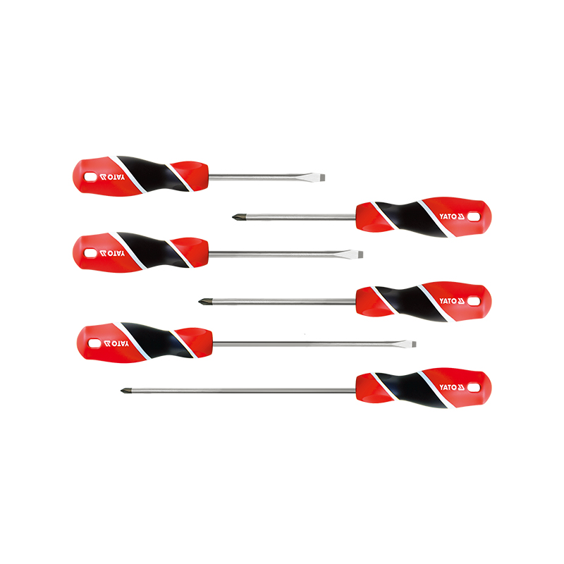 三色柄螺丝批组套