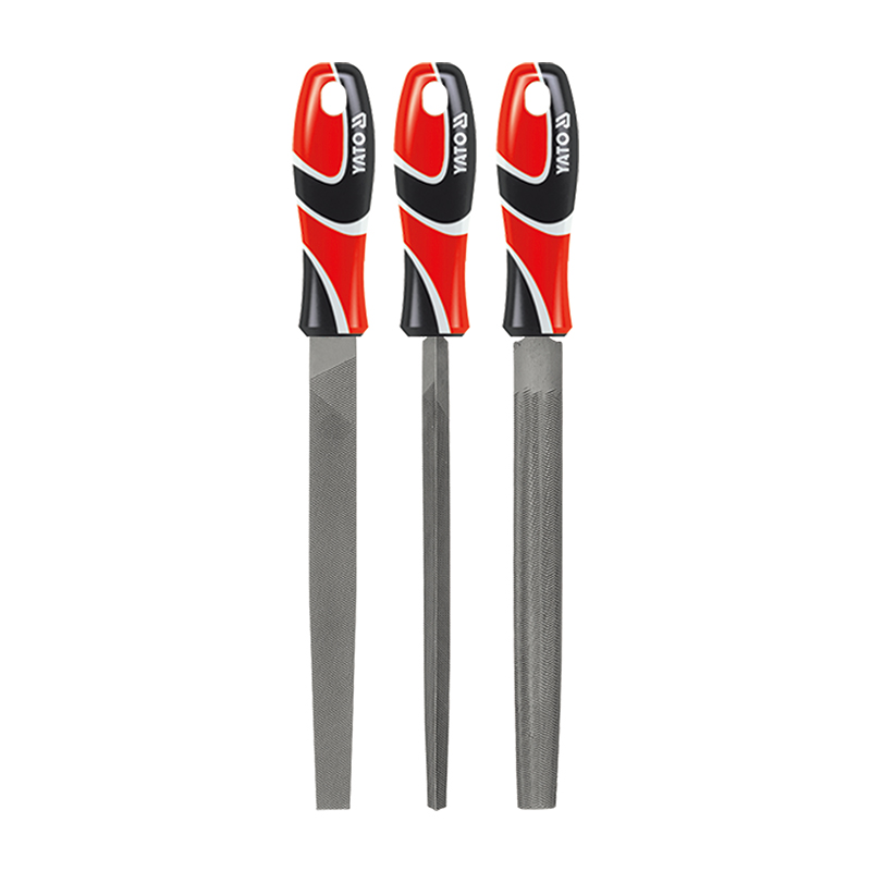 三色柄钢锉组套