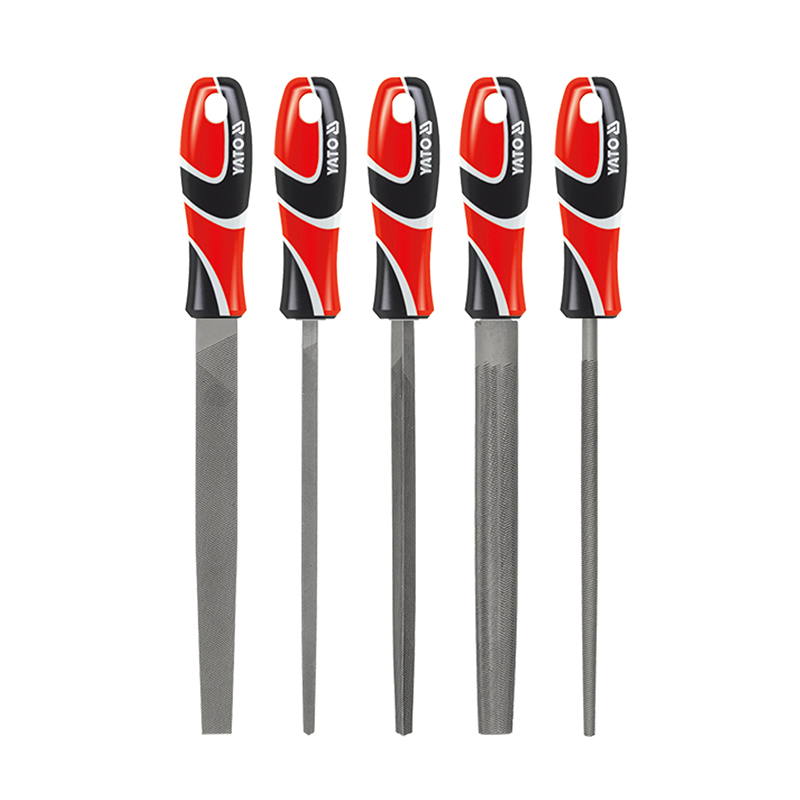 三色柄钢锉组套